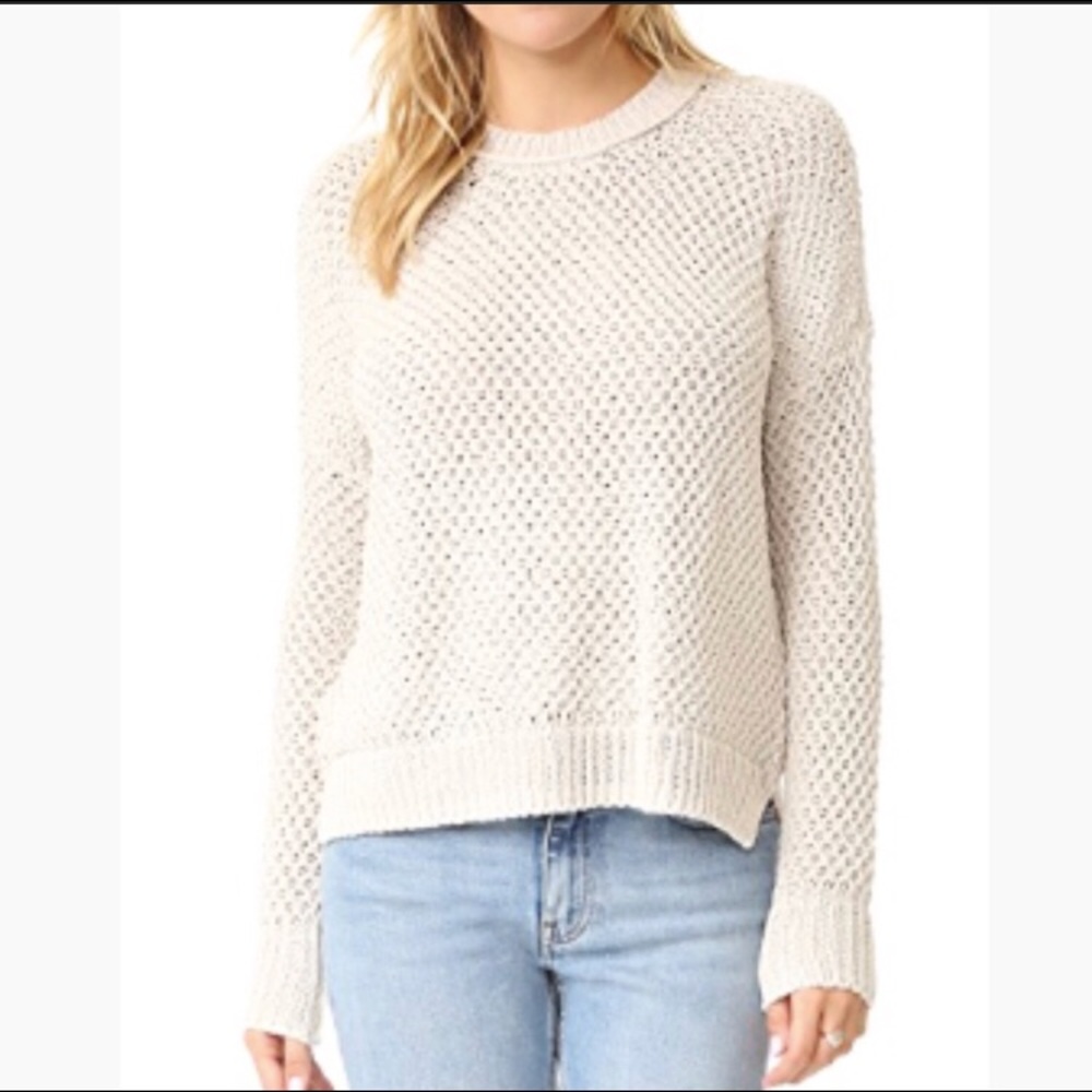 Madewell french quarter pullover open knit sweater